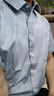 愛(ài)登堡Edenbo短袖襯衫男夏季商務(wù)休閑通勤襯衣灰綠色165/84A(M) 曬單實(shí)拍圖
