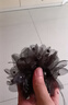 繆色（MiU Se）雙面滿天星蝴蝶結(jié)羽毛抓夾后腦勺大號(hào)鯊魚夾子公主頭顯發(fā)量發(fā)飾女 牡丹花羽毛抓夾-黑 A24-204 曬單實(shí)拍圖