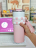 HOOMEY保溫杯女大容量陶瓷內(nèi)膽2025新款高顏值咖啡杯學(xué)生保冷吸管水杯子 曬單實(shí)拍圖