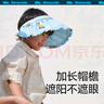 蕉下兒童防曬帽遮陽(yáng)帽太陽(yáng)帽子男童女童空頂帽兒童貝殼帽 梔影 曬單實(shí)拍圖