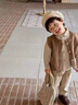 G.DUCKKIDS小黃鴨童裝兒童裝男童套裝春秋1-3歲小孩子衣服小熊毛衣三件套潮 咖啡色 cm 80 曬單實(shí)拍圖