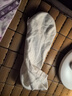 京東京造【純棉100%】6雙男式短襪10A抗菌休閑透氣襪子男夏季 白 曬單實(shí)拍圖