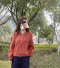羅蒙（ROMON）套裝女2025新款超火運(yùn)動(dòng)春秋彎刀褲中老年裝開衫媽媽時(shí)尚兩件套裝 橘色上衣+藏青色褲子 M  100-115斤 卡碼拍大 曬單實(shí)拍圖