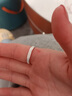 DRAGBOLL鉑金對戒PT950情侶對戒純銀戒指結婚求婚紀念日送女友生日禮物 輕奢款-星河情侶女戒【活口自由調節】 曬單實(shí)拍圖