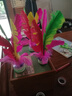 紫湖毽子大號(hào)鵝毛花毽小學(xué)生兒童毽子比賽專用彩色羽毛牛筋底 3個(gè)裝 曬單實(shí)拍圖