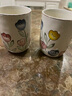 崢野輕奢漱口杯陶瓷牙刷杯家用洗漱杯套裝情侶牙杯一對高檔水杯 郁金香漱口杯三件套 曬單實拍圖