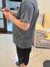 萊樞匯運動(dòng)套裝男運動(dòng)服t恤跑步上衣短袖夏季短褲健身訓練籃球服裝備 灰色兩件套 2XL【145-160斤】 曬單實(shí)拍圖