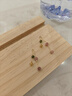 芙茉莉18k金碧璽耳環(huán)配件diy材料伴侶耳釘耳勾耳圈輕奢百搭(不含耳釘) 碧璽伴侶無耳釘 曬單實(shí)拍圖