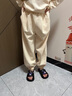 笛莎（DEESHA）童裝女童套裝2025年春秋季新款女寶甜美基礎衛衣束腳褲運動(dòng)套裝 米白 140 曬單實(shí)拍圖