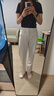 真維斯（JEANSWEST）簡約風(fēng)t恤女夏季韓版緊身顯瘦方領(lǐng)短款短袖女裝休閑百搭半袖小衫 黑色 純色 M 曬單實(shí)拍圖