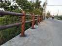 水泥仿木護(hù)欄園林景觀圍欄戶外公園花園柵欄 預(yù)制混凝土 成品欄桿 三橫梁仿木護(hù)欄 曬單實(shí)拍圖