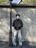 卡圖弛黑色座山蟒教練夾克男早秋季美式痞帥立領(lǐng)短款外套飛行員棒球衣服 黑色 XL 曬單實(shí)拍圖
