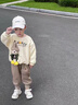G.DUCKKIDS小黃鴨童裝女童套裝春秋季兒童衛(wèi)衣女寶寶小熊圓領(lǐng)套頭運動裝秋裝 米色 100尺碼2~3歲【90-100cm】cm 曬單實拍圖