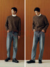 森馬（Semir）森柔牛仔|牛仔褲男貓須復古做舊直筒褲2025冬季長(cháng)褲109725124102 曬單實(shí)拍圖