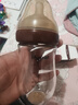 世喜新生兒防脹氣奶瓶3-7個月玻璃嬰兒仿母乳奶嘴240ml 曬單實拍圖