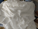 茵曼（INMAN）【100%苧麻】扎染吊帶連衣裙2025夏新品女裝遮肚長裙子 象牙白襯衫-18424145 M 曬單實(shí)拍圖