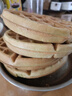 典卓（elezant） 防溢漿立式華夫餅機(jī)商用家用免洗松餅機(jī)電餅鐺一體成型雙面加熱輕食機(jī)早餐機(jī)烤餅機(jī)免旋轉(zhuǎn) 20cm專(zhuān)業(yè)商用陶瓷涂層旗艦款【流光銀】 曬單實(shí)拍圖