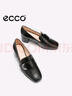 愛步（ECCO）25年夏季新款通勤簡約風(fēng)方頭粗跟高跟鞋 型塑290953 黑色36 曬單實拍圖