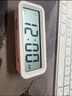 無(wú)印良品（MUJI）數(shù)字鐘 中 白色 125*80*36mm 桌面時(shí)鐘家用電子時(shí)鐘 曬單實(shí)拍圖
