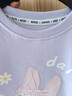 迪士尼寶寶（Disney Baby）春季新款男女童時(shí)尚休閑舒適保暖卡通兒童衛(wèi)衣套裝 ZD1ET010浪漫紫 110 曬單實(shí)拍圖
