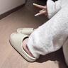 Langyanxuan椰子拖鞋女夏季浴室洗澡情侶防滑室內(nèi)居家學(xué)生宿舍男士厚底涼拖鞋 米色 42-43 (265mm) 曬單實(shí)拍圖