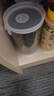 茶花（CHAHUA）塑料儲物罐密封罐收納罐保鮮盒雜糧罐 廚房儲物冰箱收納盒 【6件套】 曬單實(shí)拍圖
