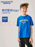 Skechers斯凱奇男女童純棉短袖T恤衫兒童夏季寬松透氣運動(dòng)上衣L225K055 曬單實(shí)拍圖