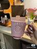 星巴克（Starbucks）杯子 花園舞曲系列陶瓷馬克杯 高顏值桌面咖啡杯 男女士送禮 粉色條紋款馬克杯296ml 曬單實(shí)拍圖