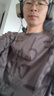 gxg.jeans男裝涂鴉字母滿印時尚圓領(lǐng)短袖T恤男25夏新品 深灰色 170/M 曬單實拍圖
