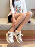 新百倫運(yùn)動鞋574男女情侶款夏季透氣健步鞋時尚潮流女鞋軟底運(yùn)動跑步鞋 574米灰藍(lán) 35 女神系列 曬單實(shí)拍圖