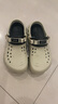 卡駱馳crocs檀健次同款波波洞洞鞋舒適百搭男戶外沙灘鞋包頭拖鞋女鞋|207937 大氣灰-1FT 尺碼偏大，選小一碼 45 (290mm) 曬單實拍圖