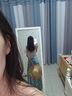 爾山集海邊度假風(fēng)套裝白色掛脖抽繩抹胸背心上衣女藍(lán)色碎花半身裙兩件套 【上衣+半身裙】S（80-95斤） 曬單實(shí)拍圖