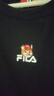 FILA 斐樂(lè )韓素希同款女子針織短袖衫夏季新款修身小狐貍刺繡T恤 傳奇藍-NV M 165/84A/M 曬單實(shí)拍圖