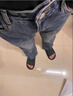 Bmuvlss高端品牌男裝明寬松哈倫牛仔褲男士2025春季百搭闊腿男褲子男 藍(lán)色 33 曬單實(shí)拍圖