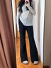 芮妍雅輕奢安可拉紅微喇褲女夏季2025年新款高級感修身馬蹄褲西裝喇叭褲 黑色【高檔專(zhuān)柜面料】 2XL /30建議125-135斤 曬單實(shí)拍圖