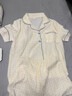 JIOESC睡衣女生春夏季短袖溫柔甜美開衫學(xué)生可外穿大碼寬松家居服兩件套 杏色格子 雙短開衫 L 【100-120斤】 曬單實(shí)拍圖