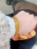 DIANA KANE足金包銀三生三世古法傳承手鐲子999足金+銀芯素圈手環(huán)送女友 三生三世【兩個(gè)光面一個(gè)磨砂】包金2克圈口備注 曬單實(shí)拍圖