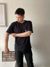 花花公子【3件裝】短袖t恤男純棉夏季簡(jiǎn)約修身圓領(lǐng)男士上衣打底衫男裝體恤 白色+黑色【2件裝】100%純棉 2XL 【建議145-155斤】 曬單實(shí)拍圖