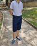 啄木鳥夏季薄款男士牛仔短褲男五分休閑褲男寬松直筒商務休閑中褲 7015【五分褲】深藍色 31 建議120-130斤 曬單實拍圖