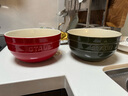 琺寶（staub）陶瓷大碗家用泡面碗湯碗飯碗深碗創(chuàng)意大米飯碗喝粥碗沙拉碗餐具 蒔蘿綠17cm 曬單實拍圖