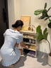 苡茉鞋架簡易免安裝家用門口折疊鞋柜小型入戶防塵收納置物架白5層70 曬單實拍圖