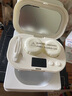 日本進(jìn)口隱形眼鏡清洗器充電動(dòng)超聲波全自動(dòng)清潔美瞳盒便攜收納盒 【充電款】象牙白(含清洗雙聯(lián)盒* 曬單實(shí)拍圖
