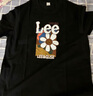 Lee dprre2025夏季純棉圓領(lǐng)潮牌短袖t恤男士情侶印花寬松半袖體恤上衣短袖 淺粉 2XL 145-170斤左右 曬單實(shí)拍圖