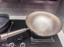 一世一屋鈦鍋純鈦炒鍋物理不粘鍋無涂層全鈦炒菜鍋家用圓底一體輕便燃?xì)庠?30CM（適合1~3人）帶鍋蓋 曬單實(shí)拍圖