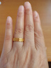中國黃金（CHINA GOLD）暴富黃金戒指女士足金錢(qián)幣戒指情侶對戒國慶中秋節禮物送女友老婆 足金錢(qián)幣戒指14#約1.0g 曬單實(shí)拍圖