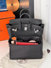 匠心手工坊birkin25內(nèi)膽包適用于愛(ài)馬仕鉑金包撐收納內(nèi)襯改造配件 黑色【birkin25】?jī)?nèi)膽 曬單實(shí)拍圖
