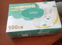 優(yōu)奧 一次性手套500只盒裝抽取式 食品手套 加厚防漏塑料PE衛生手套  曬單實(shí)拍圖