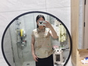 金菊【國風真絲彈力緞】新中式桑蠶絲夏季立領(lǐng)上衣盤扣清涼短袖女T恤 龍魚圖 2XL 曬單實拍圖