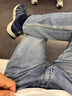Levi's李維斯冰酷系列男士502經(jīng)典錐形美式復(fù)古休閑藍(lán)色牛仔褲 中藍(lán)色 34 (32) 曬單實(shí)拍圖