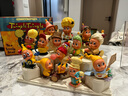 Teenie Weenie Kids小熊童裝24秋冬款男女寶寶撞色印花加絨衛(wèi)衣 綠色 110cm 曬單實拍圖